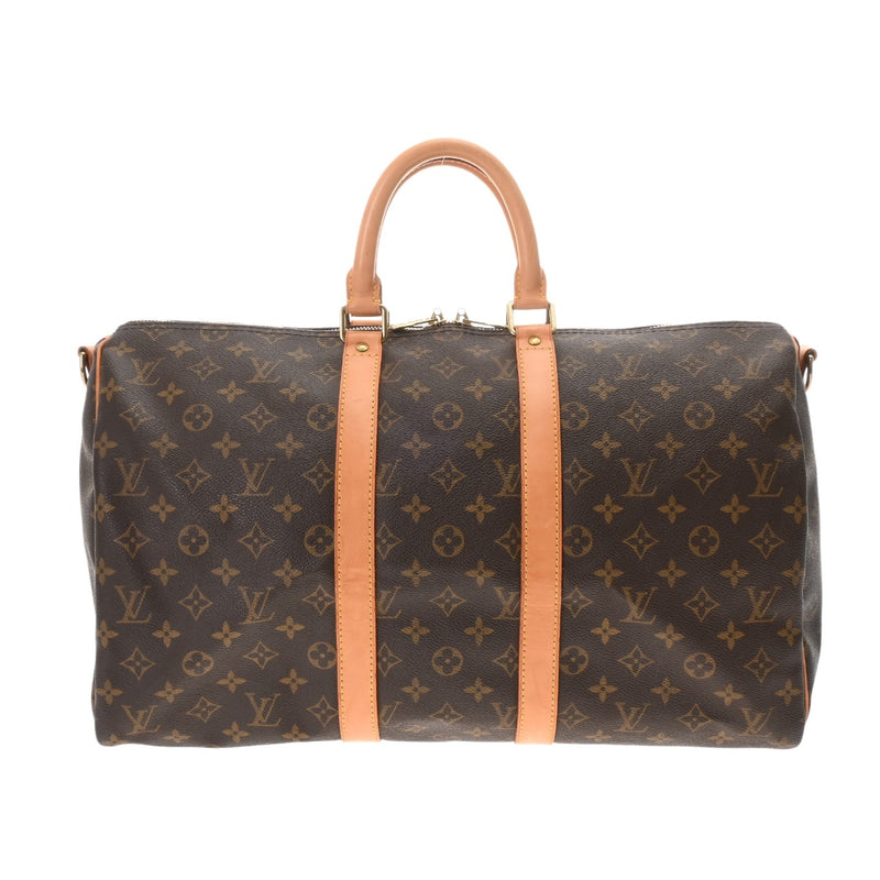 LOUIS VUITTON ルイヴィトン モノグラム キーポル バンドリエール 45 2WAY ブラウン M41418 ユニセックス モノグラムキャンバス ボストンバッグ ABランク 中古 銀蔵
