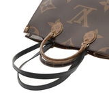 LOUIS VUITTON ルイヴィトン モノグラムリバース オンザゴー MM 新型 ブラウン M45321 レディース モノグラムキャンバス ハンドバッグ Aランク 中古 銀蔵