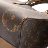 LOUIS VUITTON ルイヴィトン モノグラムリバース オンザゴー MM 新型 ブラウン M45321 レディース モノグラムキャンバス ハンドバッグ Aランク 中古 銀蔵