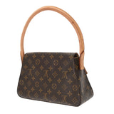 LOUIS VUITTON ルイヴィトン モノグラム ミニ ルーピング ブラウン M51147 レディース モノグラムキャンバス セミショルダーバッグ Bランク 中古 銀蔵