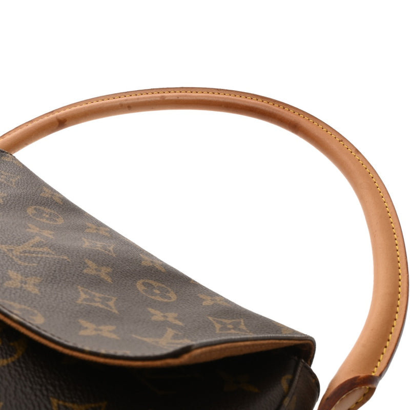 LOUIS VUITTON ルイヴィトン モノグラム ミニ ルーピング ブラウン M51147 レディース モノグラムキャンバス セミショルダーバッグ Bランク 中古 銀蔵