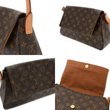 LOUIS VUITTON ルイヴィトン モノグラム ミニ ルーピング ブラウン M51147 レディース モノグラムキャンバス セミショルダーバッグ Bランク 中古 銀蔵