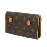 LOUIS VUITTON ルイヴィトン モノグラム ポシェットフロランティーヌ ベルトXS ブラウン M51855 レディース モノグラムキャンバス ウエストバッグ Bランク 中古 銀蔵