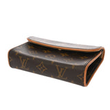 LOUIS VUITTON ルイヴィトン モノグラム ポシェットフロランティーヌ ベルトXS ブラウン M51855 レディース モノグラムキャンバス ウエストバッグ Bランク 中古 銀蔵