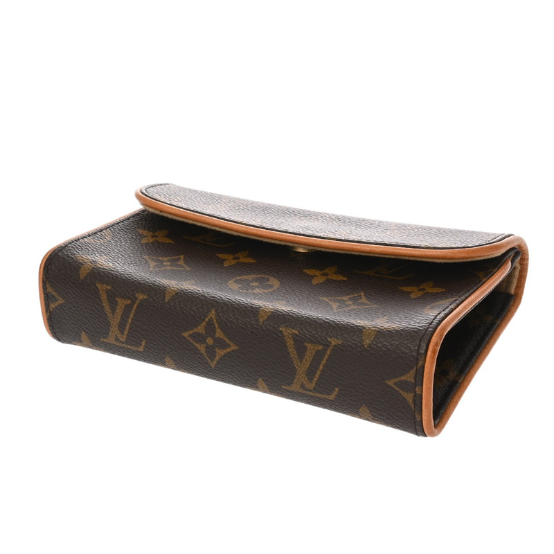 LOUIS VUITTON ルイヴィトン モノグラム ポシェットフロランティーヌ ベルトXS ブラウン M51855 レディース モノグラムキャンバス ウエストバッグ Bランク 中古 銀蔵