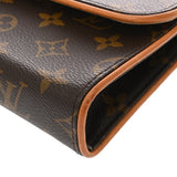 LOUIS VUITTON ルイヴィトン モノグラム ポシェットフロランティーヌ ベルトXS ブラウン M51855 レディース モノグラムキャンバス ウエストバッグ Bランク 中古 銀蔵