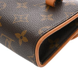 LOUIS VUITTON ルイヴィトン モノグラム ポシェットフロランティーヌ ベルトXS ブラウン M51855 レディース モノグラムキャンバス ウエストバッグ Bランク 中古 銀蔵