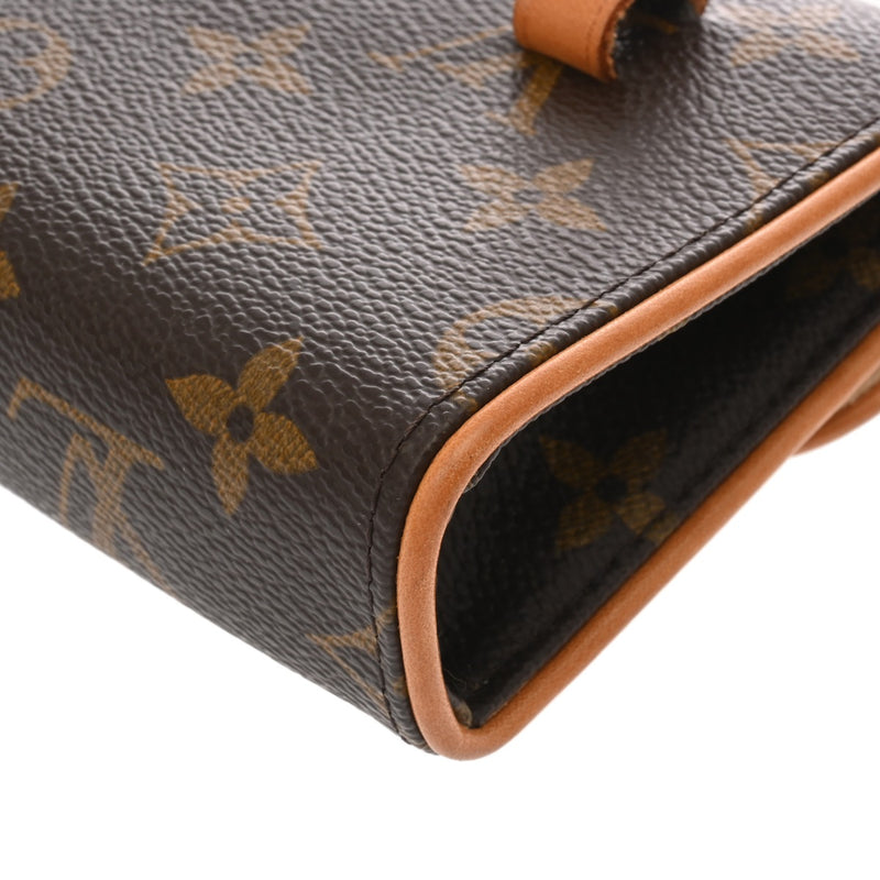 LOUIS VUITTON ルイヴィトン モノグラム ポシェットフロランティーヌ ベルトXS ブラウン M51855 レディース モノグラムキャンバス ウエストバッグ Bランク 中古 銀蔵