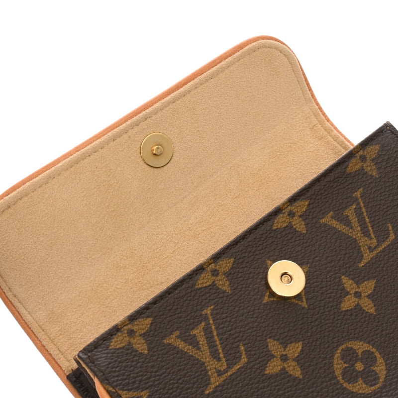 LOUIS VUITTON ルイヴィトン モノグラム ポシェットフロランティーヌ ベルトXS ブラウン M51855 レディース モノグラムキャンバス ウエストバッグ Bランク 中古 銀蔵