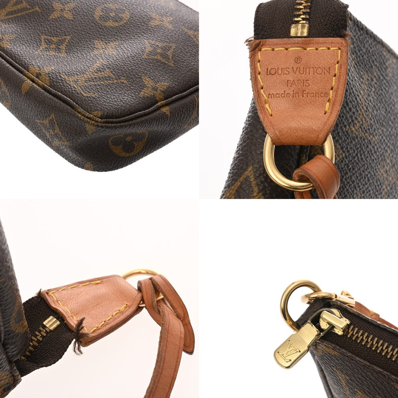 LOUIS VUITTON ルイヴィトン モノグラム ポシェット アクセソワール ブラウン M51980 レディース モノグラムキャンバス アクセサリーポーチ Bランク 中古 銀蔵