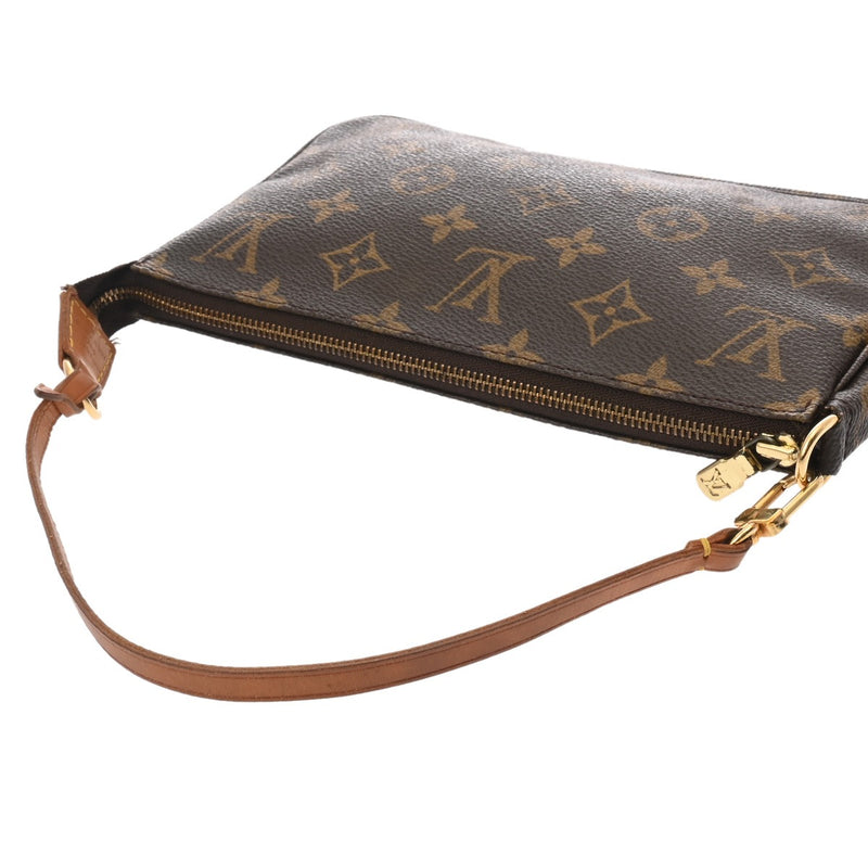 LOUIS VUITTON ルイヴィトン モノグラム ポシェット アクセソワール ブラウン M51980 レディース モノグラムキャンバス アクセサリーポーチ Bランク 中古 銀蔵