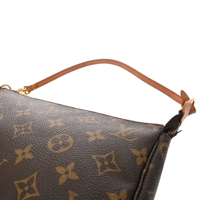 LOUIS VUITTON ルイヴィトン モノグラム ポシェット アクセソワール ブラウン M51980 レディース モノグラムキャンバス アクセサリーポーチ Bランク 中古 銀蔵