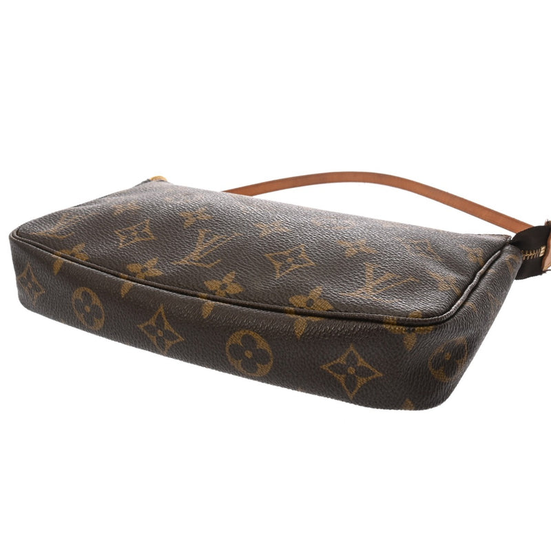 LOUIS VUITTON ルイヴィトン モノグラム ポシェット アクセソワール ブラウン M51980 レディース モノグラムキャンバス アクセサリーポーチ Bランク 中古 銀蔵