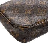 LOUIS VUITTON ルイヴィトン モノグラム ポシェット アクセソワール ブラウン M51980 レディース モノグラムキャンバス アクセサリーポーチ Bランク 中古 銀蔵