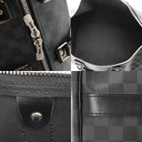 LOUIS VUITTON ルイヴィトン ダミエグラフィット キーポルバンドリエール 45 黒/グレー N41418 メンズ ダミエキャンバス ボストンバッグ ABランク 中古 銀蔵