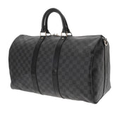 LOUIS VUITTON ルイヴィトン ダミエグラフィット キーポルバンドリエール 45 黒/グレー N41418 メンズ ダミエキャンバス ボストンバッグ ABランク 中古 銀蔵