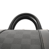 LOUIS VUITTON ルイヴィトン ダミエグラフィット キーポルバンドリエール 45 黒/グレー N41418 メンズ ダミエキャンバス ボストンバッグ ABランク 中古 銀蔵