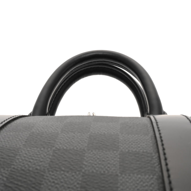 LOUIS VUITTON ルイヴィトン ダミエグラフィット キーポルバンドリエール 45 黒/グレー N41418 メンズ ダミエキャンバス ボストンバッグ ABランク 中古 銀蔵