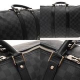 LOUIS VUITTON ルイヴィトン ダミエグラフィット キーポルバンドリエール 45 黒/グレー N41418 メンズ ダミエキャンバス ボストンバッグ ABランク 中古 銀蔵