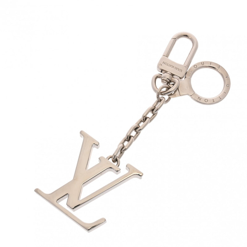 LOUIS VUITTON ルイヴィトン ポルトクレ イニシャル LV キーリング シルバー M65071 ユニセックス メタル キーホルダー Aランク 中古 銀蔵