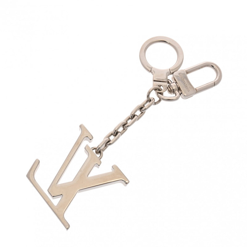 LOUIS VUITTON ルイヴィトン ポルトクレ イニシャル LV キーリング シルバー M65071 ユニセックス メタル キーホルダー Aランク 中古 銀蔵