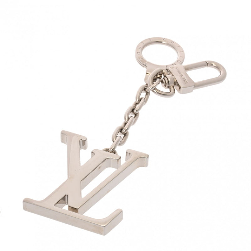 LOUIS VUITTON ルイヴィトン ポルトクレ イニシャル LV キーリング シルバー M65071 ユニセックス メタル キーホルダー Aランク 中古 銀蔵