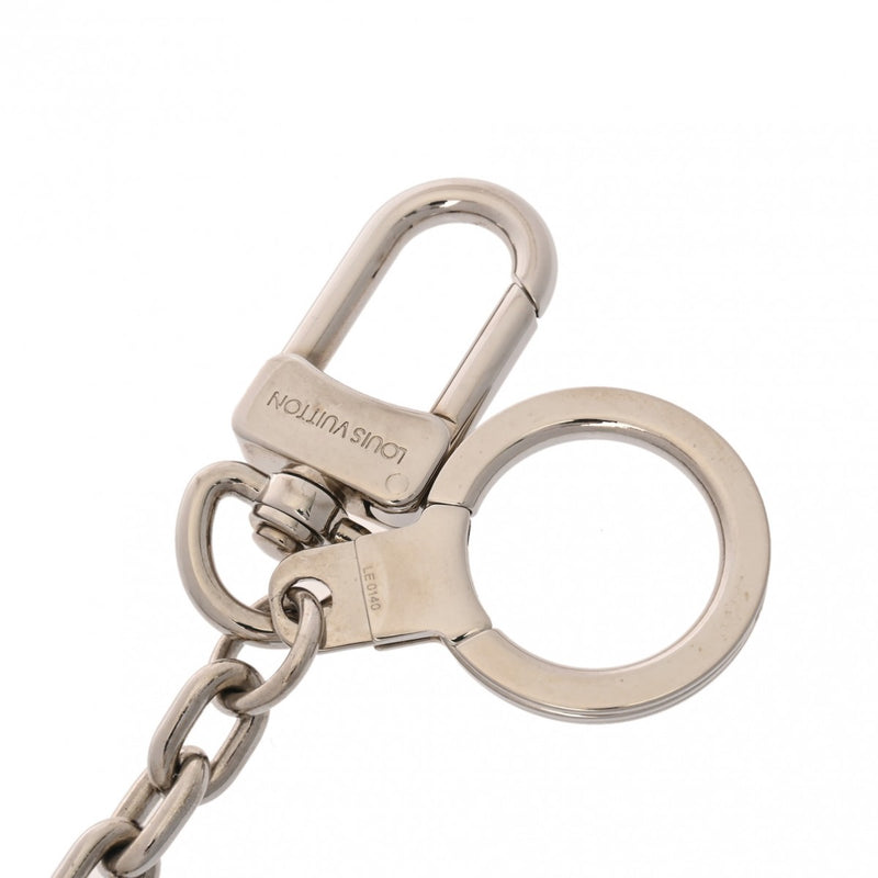 LOUIS VUITTON ルイヴィトン ポルトクレ イニシャル LV キーリング シルバー M65071 ユニセックス メタル キーホルダー Aランク 中古 銀蔵