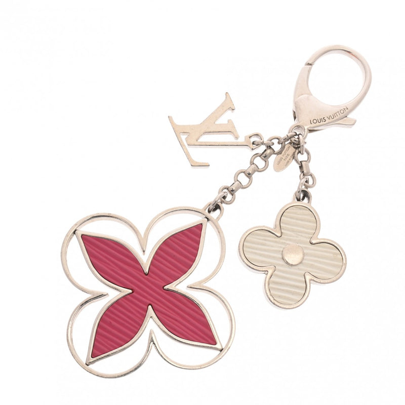 LOUIS VUITTON ルイヴィトン リミー  ピンク/シルバー M61013 レディース メタル レザー キーホルダー ABランク 中古 銀蔵