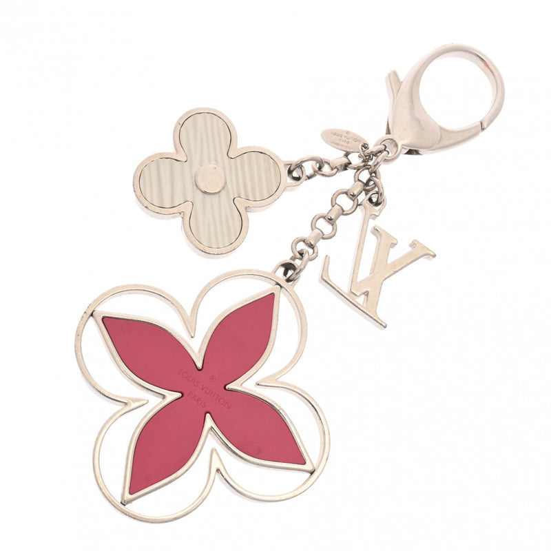 LOUIS VUITTON ルイヴィトン リミー  ピンク/シルバー M61013 レディース メタル レザー キーホルダー ABランク 中古 銀蔵