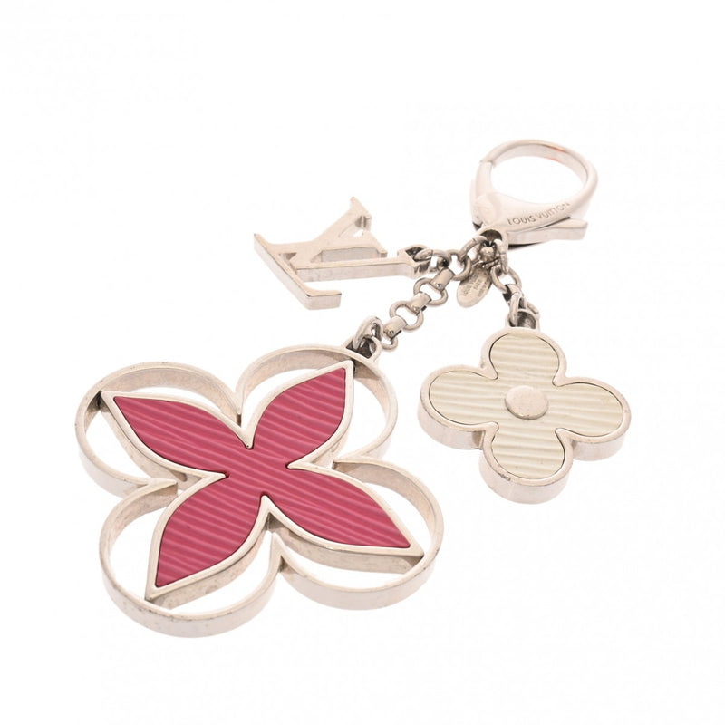 LOUIS VUITTON ルイヴィトン リミー  ピンク/シルバー M61013 レディース メタル レザー キーホルダー ABランク 中古 銀蔵