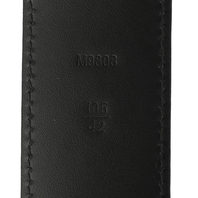 LOUIS VUITTON ルイヴィトン ダミエグラフィット サンチュール LVイニシャル 105 黒/グレー M9808 メンズ ダミエキャンバス ベルト Aランク 中古 銀蔵