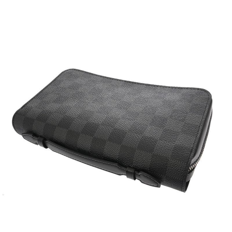 LOUIS VUITTON ルイヴィトン ダミエグラフィット ジッピー XL  黒/グレー N41503 メンズ ダミエキャンバス 長財布 Aランク 中古 銀蔵