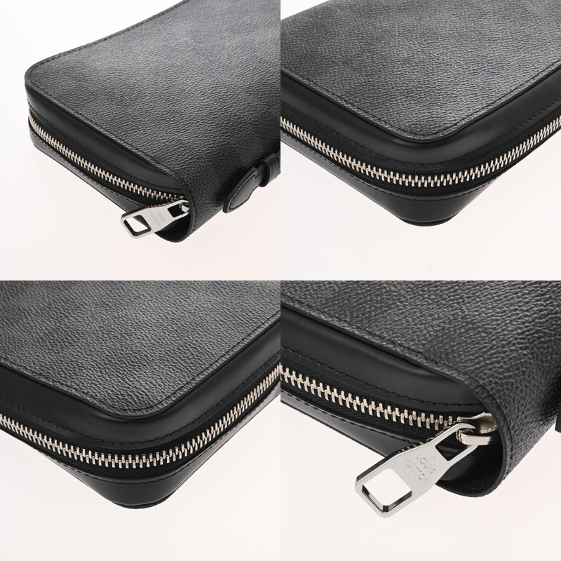 LOUIS VUITTON ルイヴィトン ダミエグラフィット ジッピー XL  黒/グレー N41503 メンズ ダミエキャンバス 長財布 Aランク 中古 銀蔵