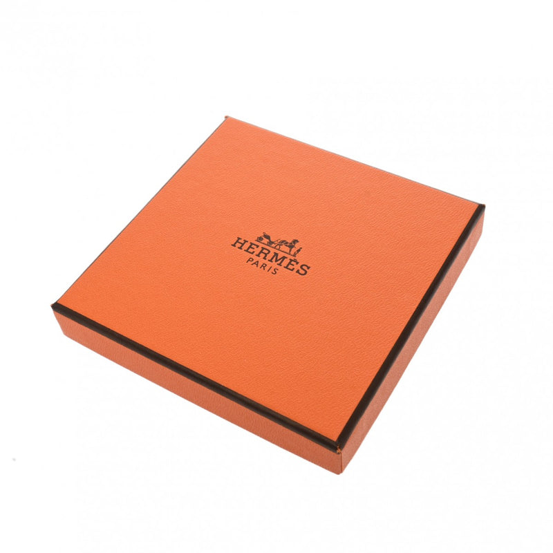 HERMES エルメス カードアッシュ Hキューブ アイボリー レディース シルバー金具 ネックレス Aランク 中古 銀蔵