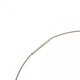 HERMES エルメス カードアッシュ Hキューブ アイボリー レディース シルバー金具 ネックレス Aランク 中古 銀蔵