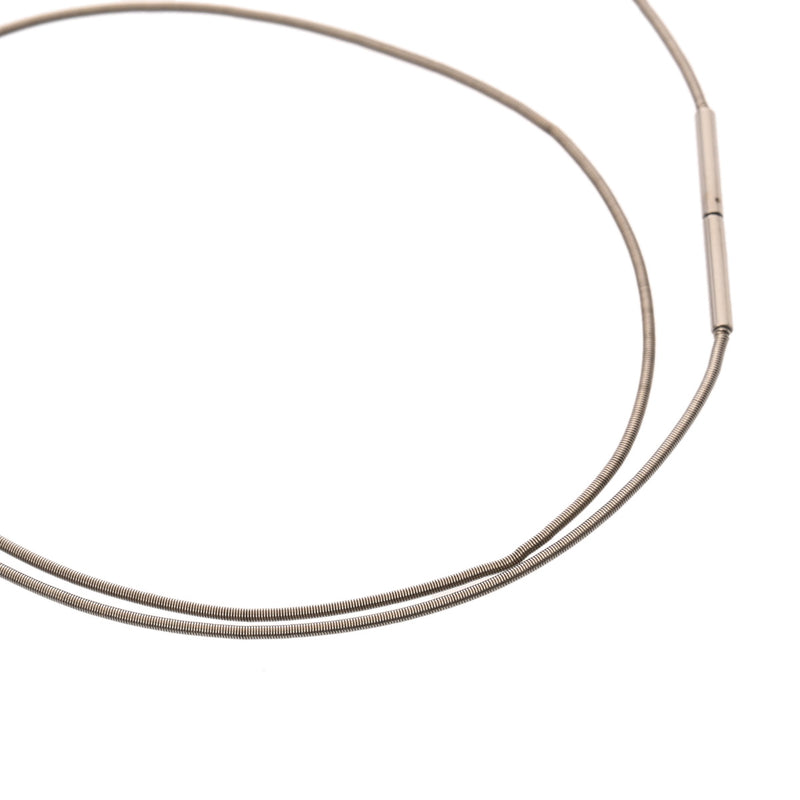 HERMES エルメス カードアッシュ Hキューブ アイボリー レディース シルバー金具 ネックレス ABランク 中古 銀蔵