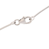 HERMES エルメス カードアッシュ Hキューブ ボルドー レディース シルバー金具 ネックレス Aランク 中古 銀蔵