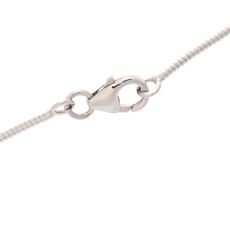 HERMES エルメス カードアッシュ Hキューブ ボルドー レディース シルバー金具 ネックレス Aランク 中古 銀蔵