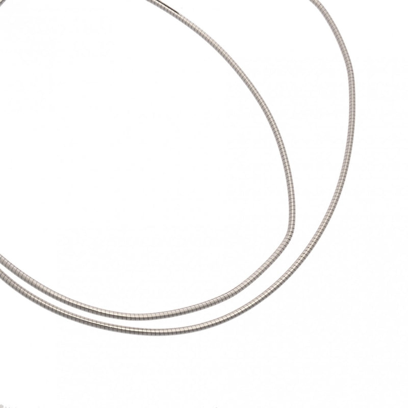 HERMES エルメス カードアッシュ Hキューブ ボルドー レディース シルバー金具 ネックレス Aランク 中古 銀蔵