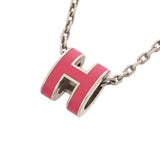 HERMES エルメス ポップアッシュ ミニ ネックレス シルバー金具 ピンク レディース GP ネックレス Aランク 中古 銀蔵