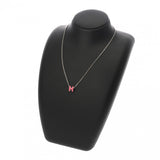 HERMES エルメス ポップアッシュ ミニ ネックレス シルバー金具 ピンク レディース GP ネックレス Aランク 中古 銀蔵