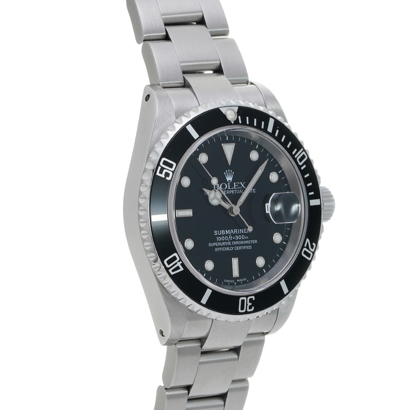 ロレックス サブマリーナ 16610 P番(2000年頃製造) ブラック メンズ 腕時計 自動巻き 中古 銀蔵