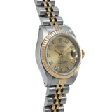ロレックス デイトジャスト 10Pダイヤ 69173G R番(1987年頃製造) シャンパン/ダイヤモンド レディース 腕時計 自動巻き 中古 銀蔵