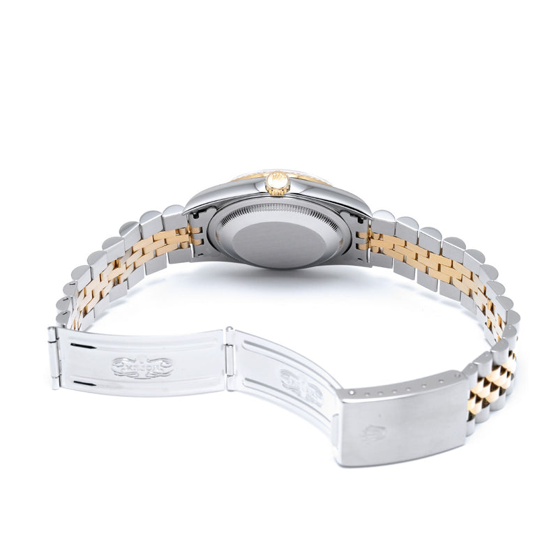 ロレックス デイトジャスト 10Pダイヤ 16233G U番(1997年頃製造) ゴールド/ダイヤモンド メンズ 腕時計 自動巻き 中古 銀蔵