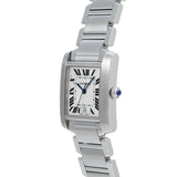 カルティエ タンク フランセーズ LM W51002Q3 シルバー メンズ 腕時計 自動巻き 中古 銀蔵