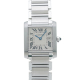 カルティエ タンク フランセーズ MM W51011Q3 アイボリー ボーイズ 腕時計 クォーツ 中古 銀蔵