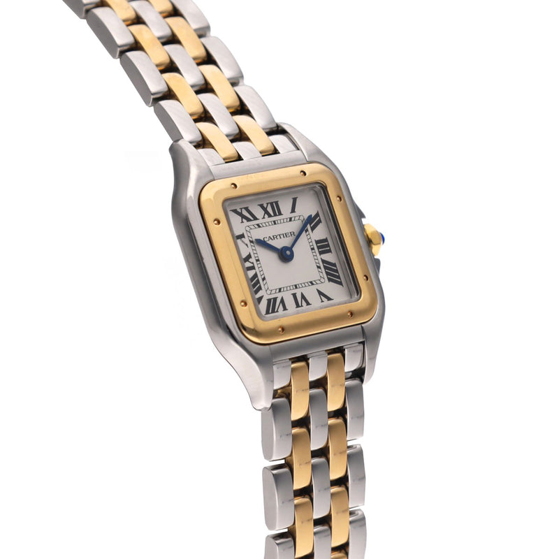 カルティエ パンテール SM 2ロウ W2PN0006 シルバー レディース 腕時計 クォーツ 中古 銀蔵