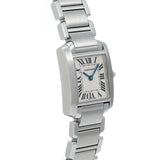 カルティエ タンク フランセーズ SM 新文字盤 W51008Q3 ホワイト レディース 腕時計 クォーツ 中古 銀蔵