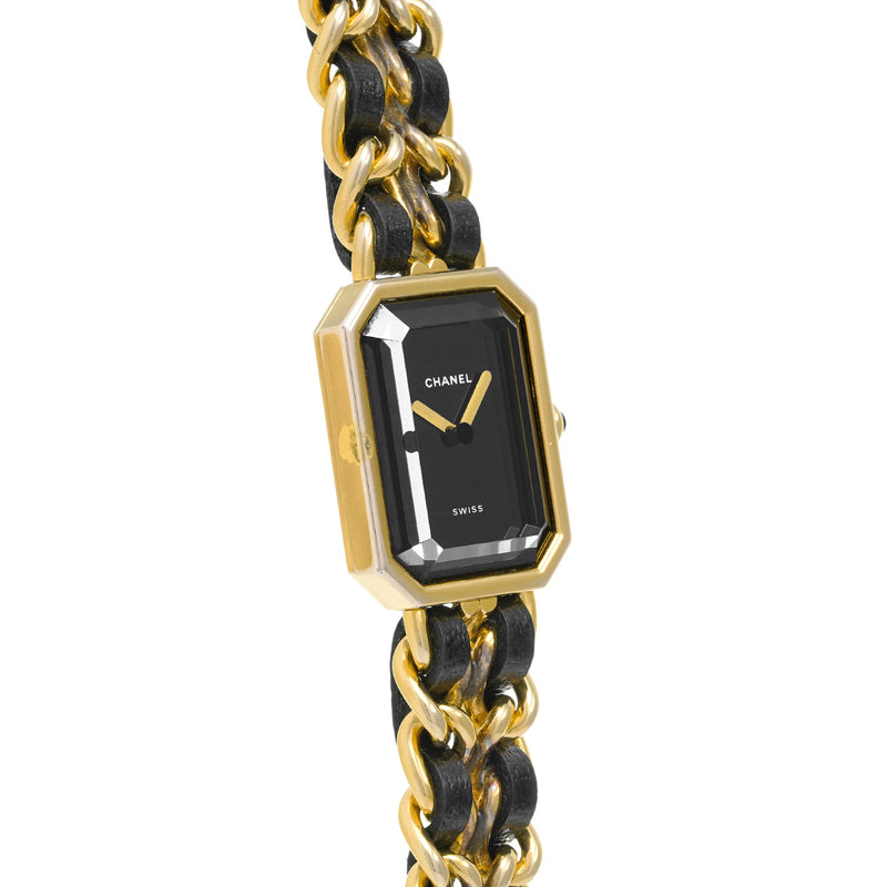 シャネル プルミエール Lサイズ H0001 ブラック レディース 腕時計 クォーツ 中古 銀蔵