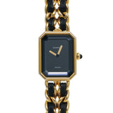 シャネル プルミエール Mサイズ H0001 ブラック レディース 腕時計 クォーツ 中古 銀蔵